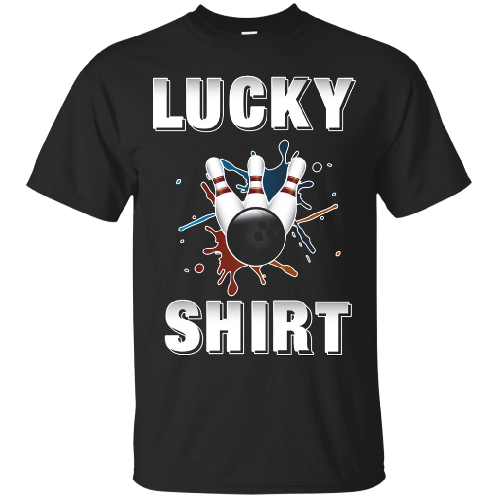 Lucky Bowling Fun Gift T-shirt Darks
