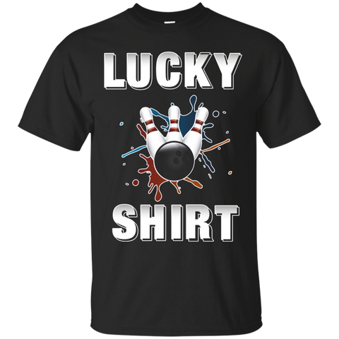 Lucky Bowling Fun Gift T-shirt Darks