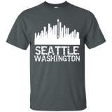 Seattle Washington USA United States America City T-shirt_Black