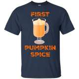 First Pumpkin Spice Seasonal Fall Autumn Shirt_black=