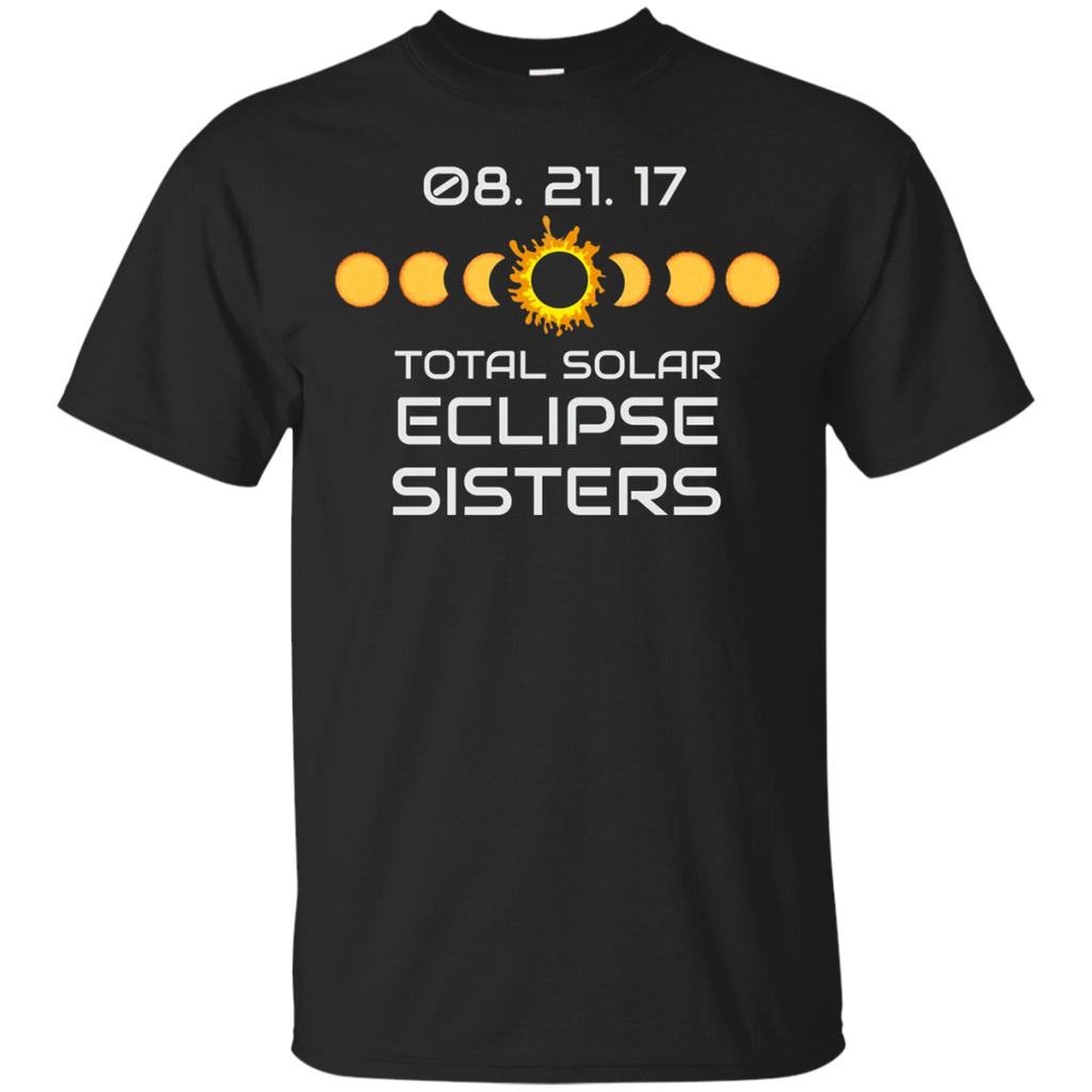 SISTERS OREGON Solar Eclipse Souvenir Gift T Shirt_Black