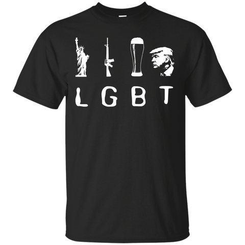 Liberty Guns Beer Trump T-shirt Funny Lgbt Shirt