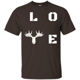 Love White Moose Head T Shirt Wild Animals Lover Gift