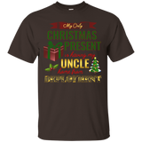 Military Uncle Christmas Deployment Shirt for Nephew, Niece_Black