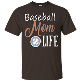 #baseball Mom Life Funny T Shirt_black