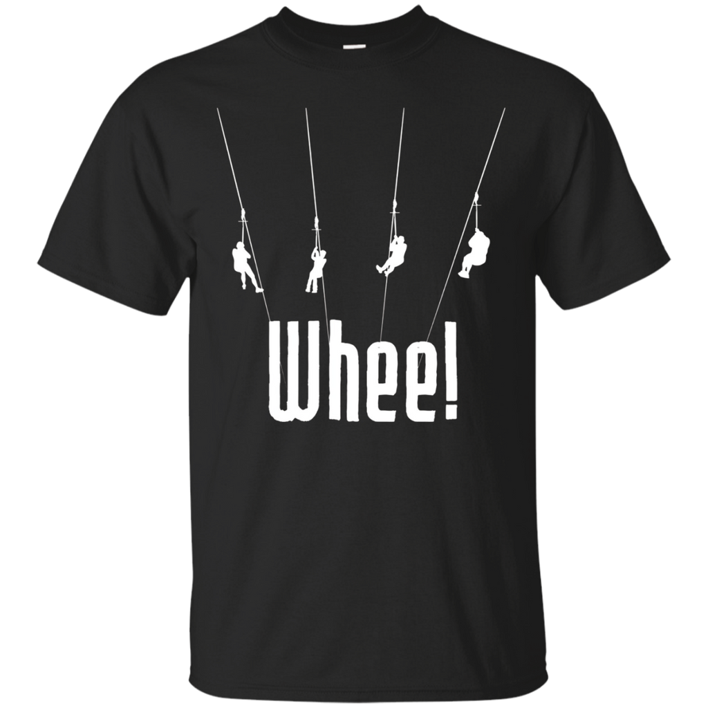 Whee Zip Lining Graphic T-shirt For Zipline Fans_black=