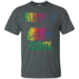 Colorful Retro Hippie Soul T-shirt Painted Van Gift Tee_black=