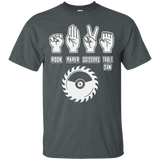 Rock Paper Scissors Table Saw Shirt-Funny Carpenter T-Shirt._Black