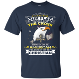 I Stand For Our Flag I Kneel For The Cross T-shirt_black