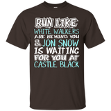 Women's Run Like White Walkers Are Behind You T-Shirt_Black