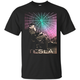 NIKOLA TESLA Inventor AC Electricity Inspiring Science Shirt_Black