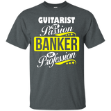Guitarist By Passion Banker By Profession T Shirt_black