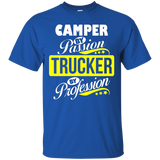 Camper By Passion Trucker By Profession T Shirt_black
