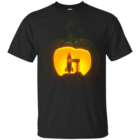 Rocket Pumpkin Halloween Shirt_black=