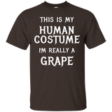 I'm Really A Grape Halloween Costume Shirt Easy Funny Top