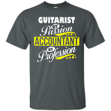 Guitarist By Passion Accountant By Profession T Shirt_black