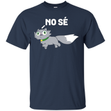 No Se Cute Spanish Gray Cat I Don't Know Funny Hispanic Tee_Black