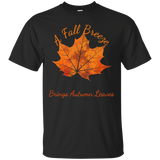 A Fall Breeze Brings Autumn Leaves T-shirt_black