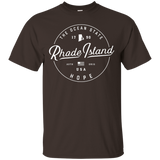 Rhode Island T-Shirt, US State Travel Vacation Shirts RI USA_Black