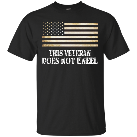 I Don't Kneel During Our Anthem Usa Flag Shirts For Veteran_black