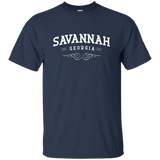 Savannah Georgia State City T-Shirt_Black