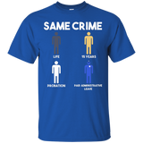 Same Crime Unequal Justice Black Lives Matter Apparel Shirt_Black