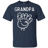 Grandpa Turkey Thanksgiving Family Tshirt For Group Photo_black