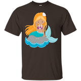 Cute Unique & Trendy Mermaid & Pearls Art T-shirt & Gift_black