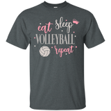 Volleyball Team Spirit Setter Spike Practice T-Shirt_Black