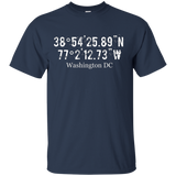 Washington DC Coordinates Shirt, D.C. Capitol Travel T-Shirt_Black