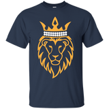 Mens Lion With Crown Tee_black=