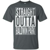 Straight Outta Baldwin Park Great Travel & Gift Idea T-Shirt_Black