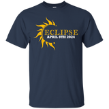 Total Solar Eclipse April 8 2024 T Shirt_Black