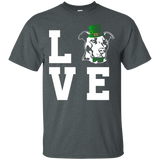 Love Pitbull Dog Funny St Patrick's Day T-shirt