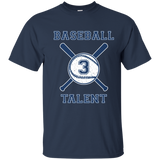 3 Year Old Baseball Birthday T-shirt - Cute Kids Tee_navy=