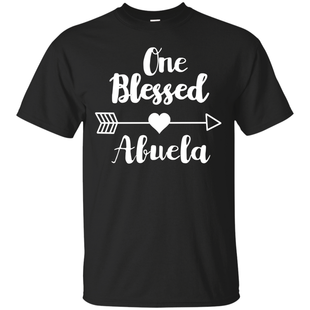 One Blessed Abuela Shirt - Grandma Thanksgiving Gift T-Shirt_Black