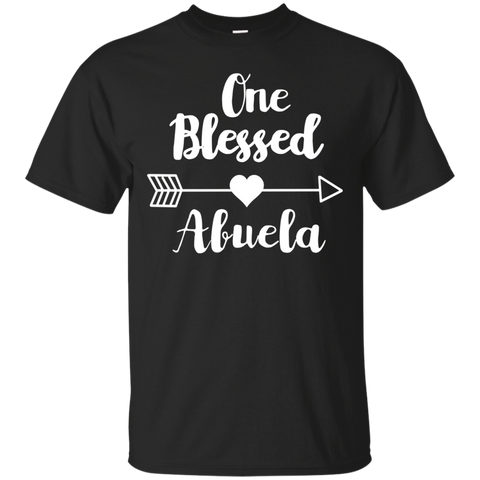 One Blessed Abuela Shirt - Grandma Thanksgiving Gift T-Shirt_Black