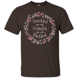 Girl Gift Tees Gratitude Thankful Grateful Blessed Tshirt_black