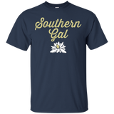 Womens Southern Girl Magnolia Graphic Tee_Black