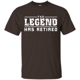 The Legend Has Retired Funny T-Shirt_Black