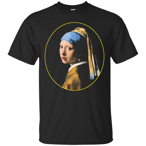 Girl With A Pearl Earring By Johannes Vermeer_black