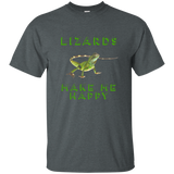 Lizards Make Me Happy Reptile Shirt