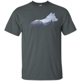Lone Wolf Survives The Mountains Silhouette Art
