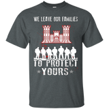 Combat Engineer Shirt We Leave Our Families Combat Engineer_black