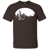 Seattle Skyline T-Shirt - Best Seattle T - Rainier & Needle_Black