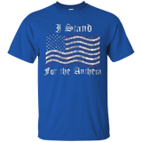 I Stand National Anthem T Shirt National Anthem I Dont Kneel_black=