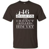 46th Wedding Anniversary Gifts For Wife. Couple T Shirts_black=