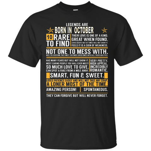 Legends Are Born In October