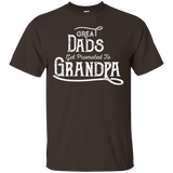 Great Dads Get Promoted To Papa - Funny Grandfather Shirt_black=