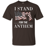 I Stand For The Anthem American Flag Shirts_black